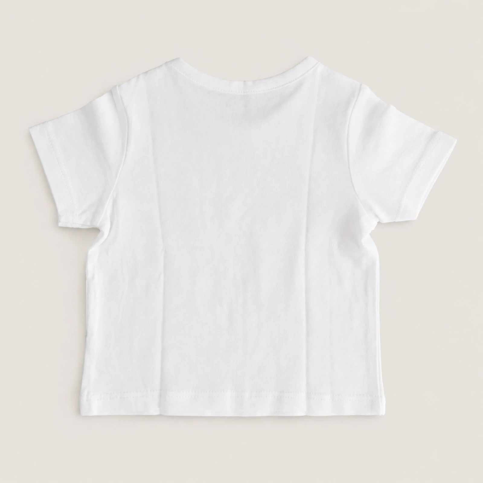 Camiseta de bebé blanco roto manga corta – photo 2